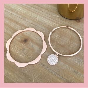 ROSE GOLD KATE SPADE BRACELET SET OF TWO